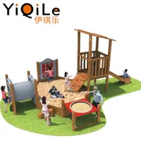 Children's Playhouse with Wooden Sandbox, Large Size