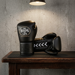 Gants de boxe professionnels en cuir de vachette véritable, sans lacets, pour l'entraînement et le sparring, logo personnalisé OEM, MMA - Product Image 5