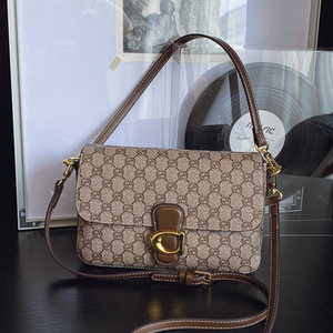 Minibolso elegante al por mayor para mujer, bolso de cadena cuadrado a la moda con estampado Retro, bolso cruzado de un solo hombro de lujo para mujer - Product Image 5