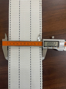 Sangle en polyester de 10 cm, blanche, haute résistance, sangle de levage industrielle et ceinture de fixation de cargaison - Product Image 3