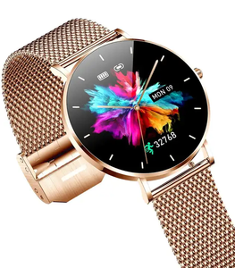 2023 reloj inteligente redondo T8 1,3 pulgadas AMOLED pantalla redonda compatible con 18 idiomas impermeable pantalla pequeña reloj inteligente para <span class=keywords><strong>mujer</strong></span> - Product Image 5
