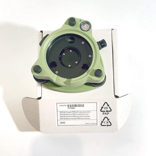 LEICA QUALITY the Pillar of Your Survey: A-GDF322 Tribrach with Optical Plummet for Unwavering Leica Instrument Stability