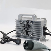 Chargeur de batterie de voiturette de Golf, étanche 1500s, 24v, 45a, 36v, 30a, 48v, 25a, 60v, 20a, chargeur de batterie de voiturette de Golf, chargeur étanche à bord avec ventilateurs, chargeur de bateau