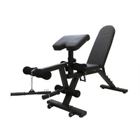 Chaise multifonctionnelle pliable en métal pour haltères, banc de musculation, banc de poussée, tabouret d'intérieur, usage unisexe, longueur 1800 mm