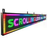 Affichage LED défilant P10 10 mm intérieur/extérieur, RVB couleur pleine, programmable 4G/WiFi, luminosité 4500 cd, étanche IP65, 4K/8K