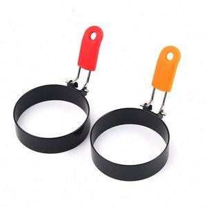 Pancake Rings Round Silicone Fried Egg Omelette Ring Mold <b>Breakfast</b> Sandwich <b>Maker</b> with Egg Cooker Ring - Product Image 5