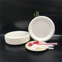 Vente en gros de produits écologiques de canne à sucre 6 pouces biodégradable jetable assiette à dessert en bagasse vaisselle en papier pour fête