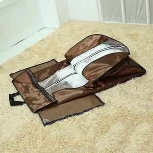 Couverture de vêtements de danse avec logo personnalisé Portable pliable poussière de mariée longue robe sac à vêtements stockage de robe de mariage - Product Image 5