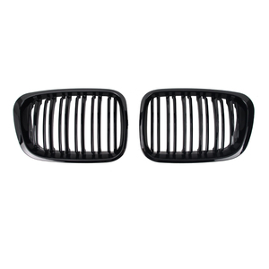 Grille avant de voiture ABS noir brillant E46 double ligne pour Série 3 4 portes 1997-2001 Chine - Product Image 1