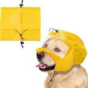 Bonnet de douche imperméable pour chien, jaune, en polyester, pour la baignade des animaux domestiques, toutes saisons - Product Image 1