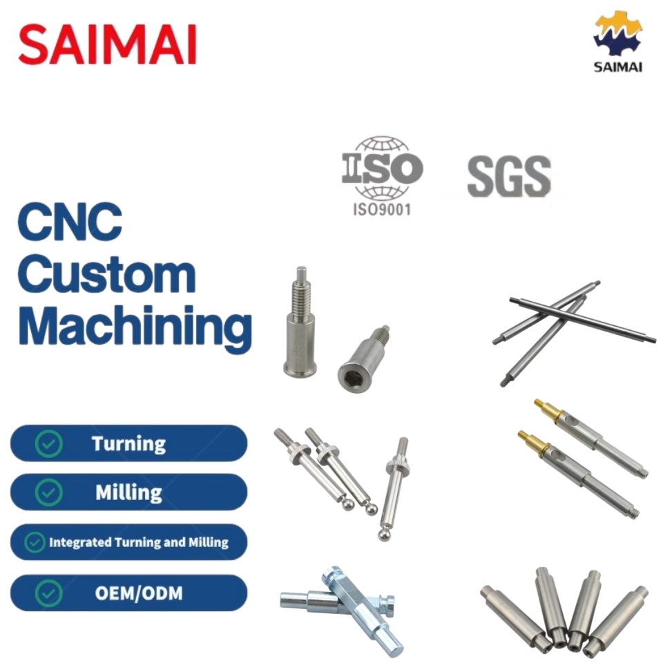 Rapid Delivery Batch Production CNC Turning Milling Hardware Stainless Steel Aluminium Brass Pins Drilling CNC Machine Tools