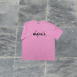 Camiseta Extra Grande Rosa Lavado Estilo Vintage para Hombre |   Camiseta Casual Personalizada con Logotipo Personalizado - Product Image 3