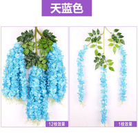 Fleurs artificielles parfumées en glycine suspendues pour la décoration de plafond de mariage, Pâques, Noël, style moderne