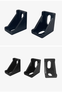Connecteurs d'angle noirs pour profilé en aluminium série 2020 3030 4040 4080 cadre de course Sim support de connexion à angle de 90 degrés - Product Image 4