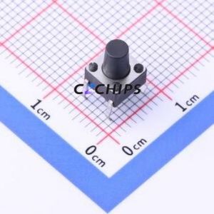 YTS-D001-280 Tactile Switch Through hole Component (THT)-4P,6x6mm Switch Single Pole Single Throw Round Button 2.6N Through Hole - Product Image 1