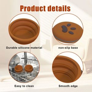 Collapsible Dog Bowls 2-In-1 Cat Portable Pet Bowl Suitable for Travel Camping Hiking Promotion <b>Gift</b> Lightweight - Product Image 4