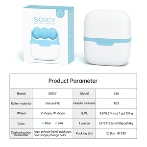 Neues Design Welliges Massage gerät Eis walze Soicy S30 Cooling Facial <span class=keywords><strong>Roller</strong></span> Relax verblassen Akne Narben pigment mit Schutz box - Product Image 6