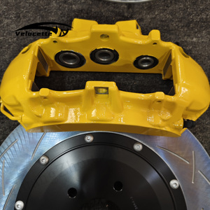Kit de freno de pinza 6 pistón V6 delantero 4 <span class=keywords><strong>Pot</strong></span> trasero EPB amarillo pinza actualización sistema de freno de coche para 2015 Mazda 6 3 - Product Image 3