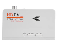 Langsung dari pabrik kualitas tinggi penerima DVB T2 Full HD FTA UK EU steker AS garansi 12 bulan Output bersertifikat CE di CVBS