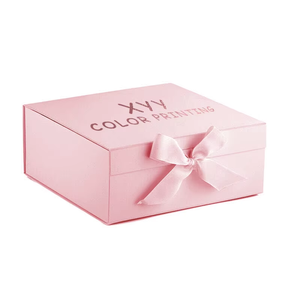 Paquet cadeau de maison personnalisé Pack plat de luxe <span class=keywords><strong>funky</strong></span> Boîte rose de papier de carton pliable - Product Image 2