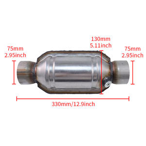 Оптовая продажа <span class=keywords><strong>3</strong></span>-дюймовый вход/выход универсальный каталитический нейтрализатор автомобиля из нержавеющей стали каталитический нейтрализатор - Product Image 3