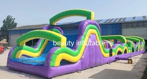 Thiết kế mới 70ft dài Inflatable khóa học trở ngại nhà bị trả lại trò chơi cho bên kinh doanh - Product Image 3