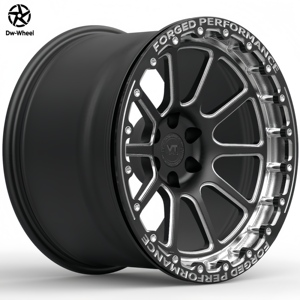 Jantes de course en alliage d'aluminium forgé DW 17 18 19 20 pouces 5x114.3 noires avec système Beadlock pour Nissan Skyline GTR R35, jantes de course légères - Product Image 1