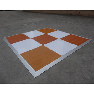 Piso de baile portátil de madera contrachapada brillante de instalación rápida para decoración de bodas y fiestas - Product Image 2