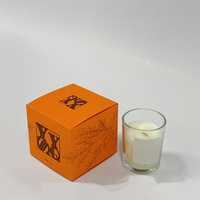 Boîtes de bougies parfumées de luxe personnalisées en gros avec logo, doublure en éponge gaufrée, finition mate/brillante