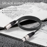 Câble audio professionnel de haute qualité 10m 3 broches XLR mâle vers femelle, câble multicœur pour microphone, amplificateur, mélangeur, projecteur