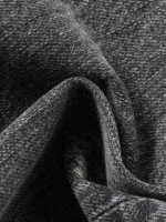 Jeans droits déchirés pour hommes, taille mi-haute, couleur unie, délavage vintage, effet moustaches de chat, denim selvedge importé avec patch en peau de mouton, ODM OEM
