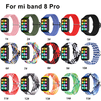 FORWELLENY Bracelet de montre intelligent en nylon à la mode Accessoires Bracelet pour Redmi Watch 4 Xiaomi Mi Band 8 Pro Bracelets Femmes Hommes