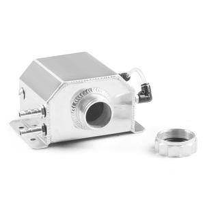 Réservoir d'eau auxiliaire en aluminium 1L, réservoir de trop-plein de liquide de refroidissement avec matériel de montage pour modification automobile - Product Image 2