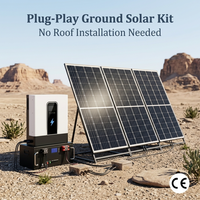 Système solaire photovoltaïque connecté au réseau de 11 kW, kit complet pour l'installation sur balcon