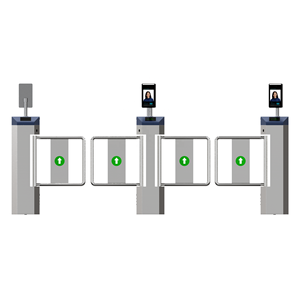 Tourniquet pivotant haute sécurité pour passage piétonnier, contrôle d'accès, barrière pivotante avec lecteur de reconnaissance faciale RFID pour usine - Product Image 3