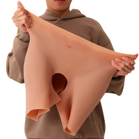 Culotte de contrôle des fesses rehaussée en silicone pour les hanches Culotte courte culotte rembourrée en silicone pour les fesses Taille haute pour modeler les seins