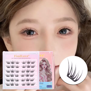 Fabrika fiyat toptan kendinden yapışkanlı no-tutkal DIYlashes KoreanStyle popüler tutkal ücretsiz Lashes büyütülmüş çift göz gerekir - Product Image 5