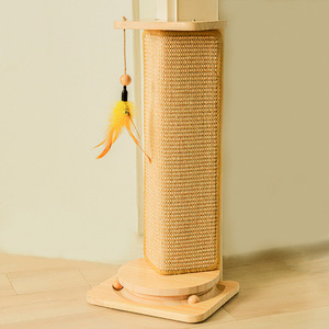 Wood <strong>cat</strong> <strong>Trees</strong> Scratcher Sisal Scratching Board Protective <strong>Corner</strong> Clutching for Pet Supplies - Product Image 4