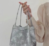 Sac à main en brocart PU pour femme, style chinois, motif panier de légumes, sac à bandoulière messager, collection 2024, vente en gros