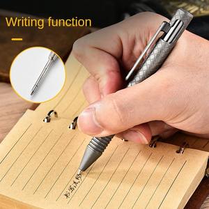 Bolígrafo Táctico Multifuncional de Aleación de Titanio PioneerEDC, Bolígrafo de Escritura Tipo Perno de Tracción Ligero y Hueco, para Campamento y Senderismo - Product Image 5