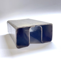 Tuyau en métal galvanisé de fabrication en métal de zingage de section creuse rectangulaire en acier avec le numéro de modèle de feuille