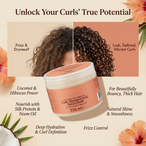 Crème Coiffante Hydratante et Nourrissante pour Cheveux Bouclés à l'Huile d'Argan et de Coco Bio - Product Image 4