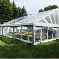 Prix d'usine, tente en aluminium personnalisée de haute qualité pour 300 personnes, grandes tentes de réception transparentes pour événements, mariage en plein air, fête