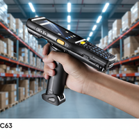 Lecteur portable Chainway C63, smartphone robuste avec WIFI/GPS/4G, scanner de codes-barres 1D 2D pour l'industrie