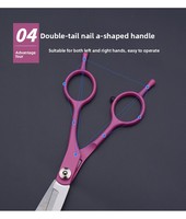 Ensemble de ciseaux de toilettage pour animaux de compagnie en acier inoxydable à double extrémité, ciseaux courbes pour la coupe du poils des chiens, articles les plus vendus