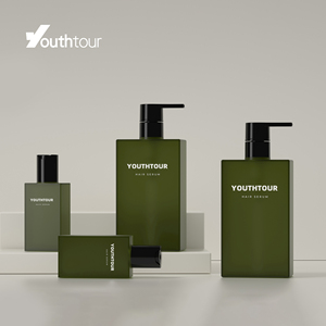 SQT <strong>Empty</strong> Serum <strong>Bottle</strong> Cosmetic <strong>100ml</strong> 200ml 300ml 500ml Hand Cream Packaging Square Shampoo Conditioner Shower Container - Product Image 1