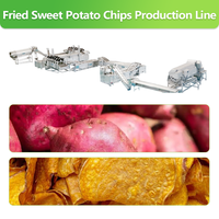 Machine à fabriquer des chips de patate douce 100 kg/h 300 kg/h 500 kg/h, ligne de transformation de chips de patate douce, ligne de production de chips de patate douce