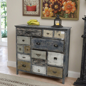 Shabby Vintage Chic <strong>Rustic</strong> Wooden <strong>Cabinets</strong> With Many Drawers - Product Image 2