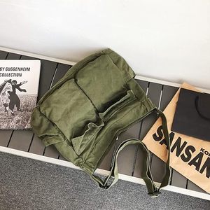 Sac messager esthétique et mignon pour étudiantes, sac bandoulière vintage en toile noir et vert pour femmes - Product Image 3