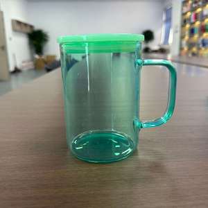 Factory Wholesale Glass Coffee Mugs 15oz With Handle for Hotel Breakfast Buffet - Product Image 2